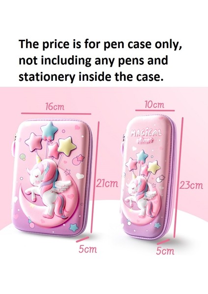 K Tarzı 3D Kalem Kutusu Eva Saklama Kutusu Kawaii Kırtasiye Hediye Için Güzel Pembe Unicorn Karikatür Kalem Çantası Kızlar Için Pouool Malzemeleri (Yurt Dışından) indirimleri