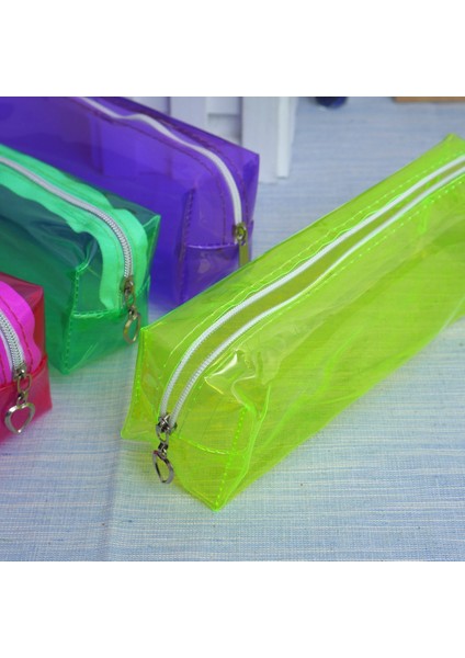 Mavi-S Tarzı Kawaii Şeker Renkler Kalem Kutusu Şeffaf Pu Kalem Kutusu Çanta Makyaj Çantası Okul Kız Çocuklar Için Hediye Öğrenci Okul Ofis Sıcak (Yurt Dışından) modelleri