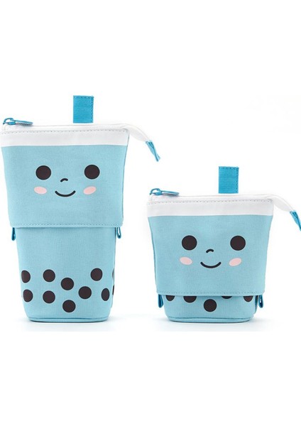 Mavi Stil 1 Adet Yaratıcı Geri Çekilebilir Süt Çay Stand Up Kalem Kutusu Okul Kırtasiye Saklama Çantası Büyük Kapasiteli Sevimli Kalemlik Çocuk Hediye Çantası (Yurt Dışından) fiyatları