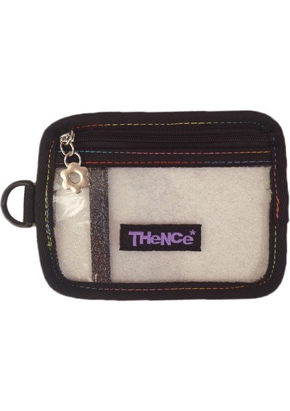 Cüzdan Stili Koreli Ins Lazer Şeffaf Kalem Çantası Pvc Siyah Kenarlık Flaş Tozu Gevşek Yapraklı Bağlayıcı Kız Kişiselleştirilmiş Banka Kartı Çanta Cüzdanı (Yurt Dışından) indirimleri