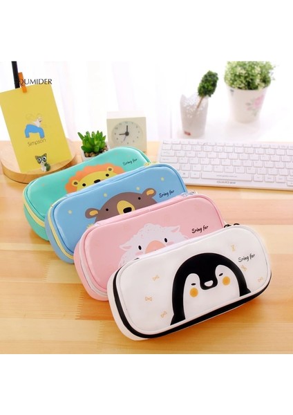 A2 Stili Karikatür Kalem Kutusu Kawaii Büyük Kalem Çantası Kutusu Sevimli Öğrenciler Kalem Kutuları Güzel Kırtasiye Çantası Çocuk Hediyeleri Okul Ofis Malzemeleri (Yurt Dışından) fırsatları