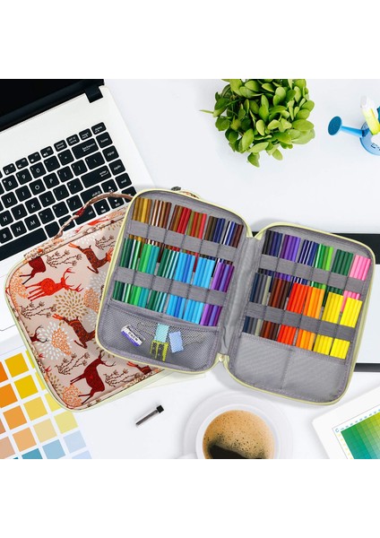 Koyu Haki Stili Delikler Okul Kalem Kutusu Sevimli Kedi Kalem Kutusu Çizim Kalem Kılıfı Girs Boy Kawaii Ofis Kırtasiye Için Büyük Kalem Çantası Kutusu (Yurt Dışından) fırsatları