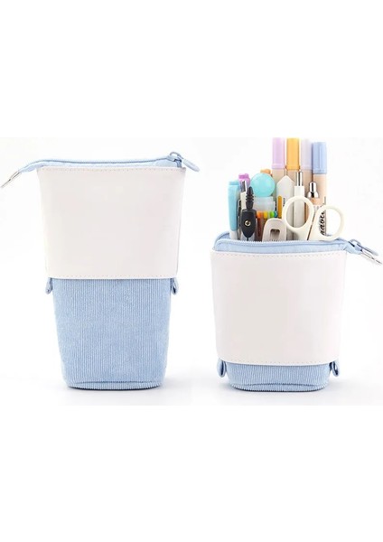 B5 Stili Yaratıcı Geri Çekilebilir Kedi Kalem Kutusu Okul Kırtasiye Çantası Kawaii Kalem Kutuları Tuval Büyük Sevimli Kalemlik Çocuklar Için Hediyeler Kalem Çantası (Yurt Dışından)