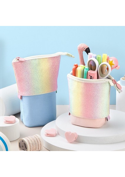 B5 Stili Yaratıcı Geri Çekilebilir Kedi Kalem Kutusu Okul Kırtasiye Çantası Kawaii Kalem Kutuları Tuval Büyük Sevimli Kalemlik Çocuklar Için Hediyeler Kalem Çantası (Yurt Dışından) fırsatları