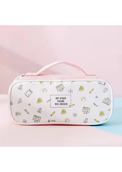 Açık Pembe 2 Stili Güzel Sevimli Portacle Kozmetik Çantası Kılıfı Kalem Kutusu Çanta Kılıfı Sevimli Büyük Kapasiteli Kırtasiye Çantası Kawaii Öğrenci Kalem Kutusu (Yurt Dışından)