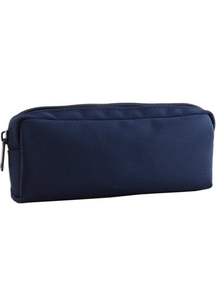 Kraliyet Mavisi Renk Stili Siyah Tuval Kalem Kutusu Okul Erkek Kız Için Pencilcase Basit Şeker Renk Büyük Kapasiteli Kalem Kutuları Kırtasiye Kozmetik Çantası (Yurt Dışından)