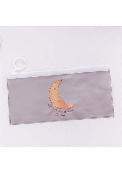 No.8 Stili Kawaii Izgara Şerit Pvc Su Geçirmez Kalem Çantası Sevimli Renkli Şeffaf Kalem Kutuları Kızlar Için Şeffaf Okul Kalem Kutusu Kırtasiye (Yurt Dışından)