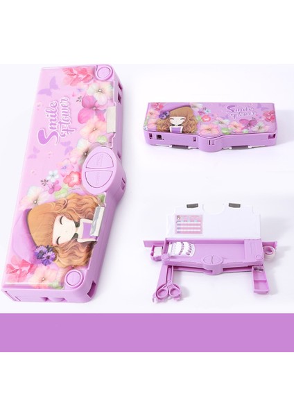 Açık Yeşil Tarzı Kalem Kutuları Kutu Malzemesi Escolar Unicorn Kawaii Estuche Kırtasiye Okul Malzemeleri Trousse Scolaire Sevimli Çok Işlevli Kalem Kutusu (Yurt Dışından)