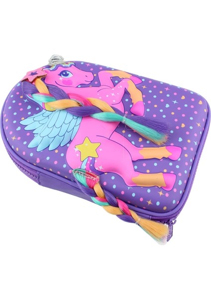 Kırtasiye Tarzı Unicorn Kalem Kutusu Estuche Kawaii Kırtasiye Örgü Sevimli Piornik Trousse Licorne Kalem Kutusu Kutuları Capinha Estojo Okul Aksesuarları (Yurt Dışından) fırsatları
