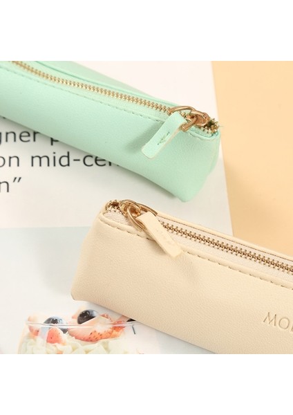 Yeşil Stil Şık Renkli Deri Kalem Kılıfı Mini Deri Kalem Kutusu Dolma Kalem Cep Iş Kırtasiye Çantası Ofis Kadın Erkek Için (Yurt Dışından) modelleri