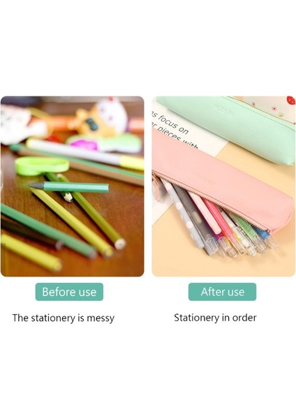 Yeşil Stil Şık Renkli Deri Kalem Kılıfı Mini Deri Kalem Kutusu Dolma Kalem Cep Iş Kırtasiye Çantası Ofis Kadın Erkek Için (Yurt Dışından) indirimleri