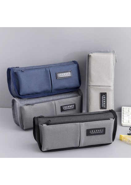 W0187A4 Stili Genişletilmiş Tuval Kalem Kutuları Okul Büyük Kapasiteli Kalem Kutusu Erkek Kalem Çantası Basit Kalem Kutusu Öğrenci Kırtasiye Çantası Büyük Kalem Çantası (Yurt Dışından) fiyatları