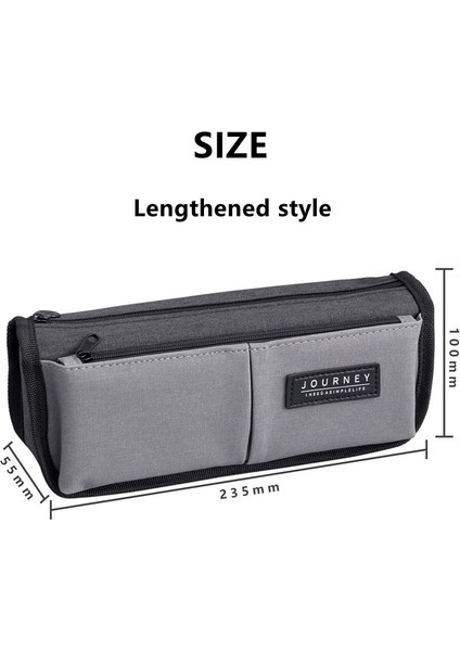 W0187A4 Stili Genişletilmiş Tuval Kalem Kutuları Okul Büyük Kapasiteli Kalem Kutusu Erkek Kalem Çantası Basit Kalem Kutusu Öğrenci Kırtasiye Çantası Büyük Kalem Çantası (Yurt Dışından) modelleri