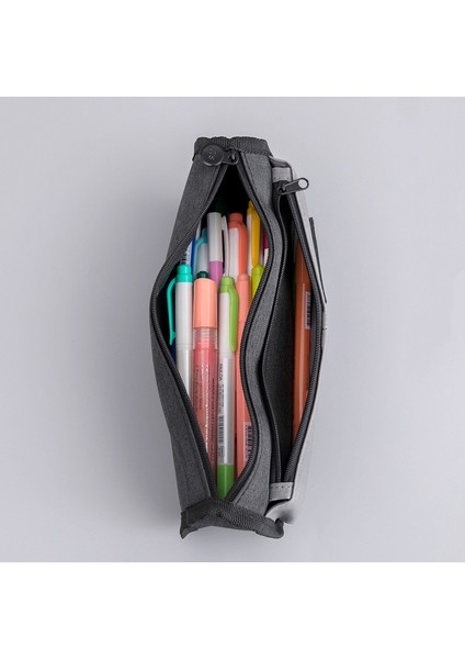 W0187A4 Stili Genişletilmiş Tuval Kalem Kutuları Okul Büyük Kapasiteli Kalem Kutusu Erkek Kalem Çantası Basit Kalem Kutusu Öğrenci Kırtasiye Çantası Büyük Kalem Çantası (Yurt Dışından) indirimleri