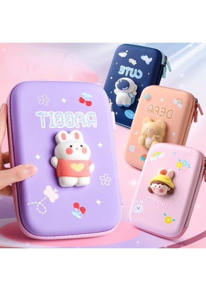C4 Stili Unicorn Kawaii Kalem Kutusu Kalem Kutusu Sevimli Büyük Kapasiteli Çok Işlevli Kalem Kutusu Kalem Kutusu Kız Erkek Için Okul Malzemeleri (Yurt Dışından)