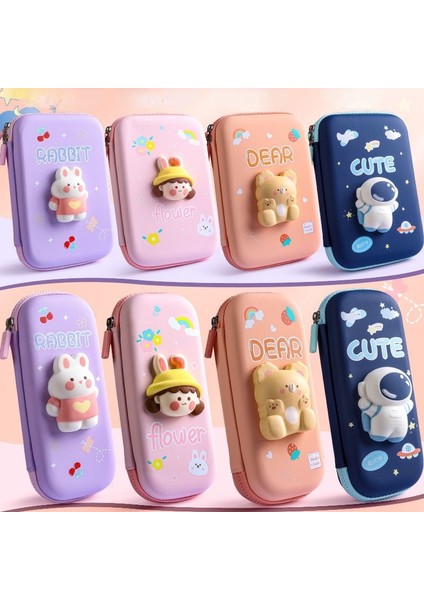 C4 Stili Unicorn Kawaii Kalem Kutusu Kalem Kutusu Sevimli Büyük Kapasiteli Çok Işlevli Kalem Kutusu Kalem Kutusu Kız Erkek Için Okul Malzemeleri (Yurt Dışından)