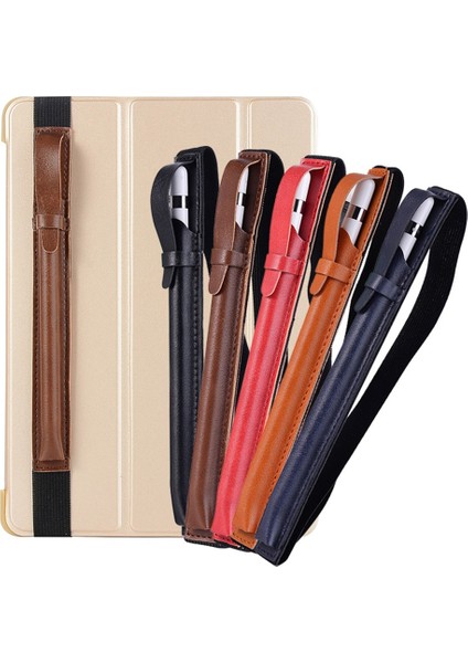 Kahverengi Tarzı Pu Deri Kalemlik Tablet Kalem Çantası Dokunmatik Ekran Koruyucu Kılıf Kılıf IPad Kalem Için Anti-Kayıp Kalem Kapağı (Yurt Dışından) fiyatları