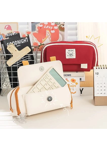 Çift Katmanlı Kalem Kutusu Büyük Kapasiteli Trousse Kalem Kutusu Okul Malzemeleri Kalemlik Sevimli Kırtasiye Estuche Escolar Kalem Kılıfı (Yurt Dışından) indirimleri