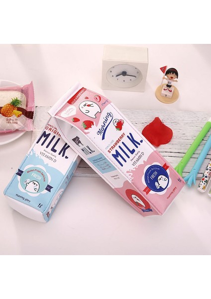Bir Stil Kawaii Meyve Süt Karton Tasarım Kalem Kutusu Pu Su Geçirmez Okul Kaynağı Öğrenci Kırtasiye Büyük Depolama Çocuklar Hediye Drog (Yurt Dışından) modelleri
