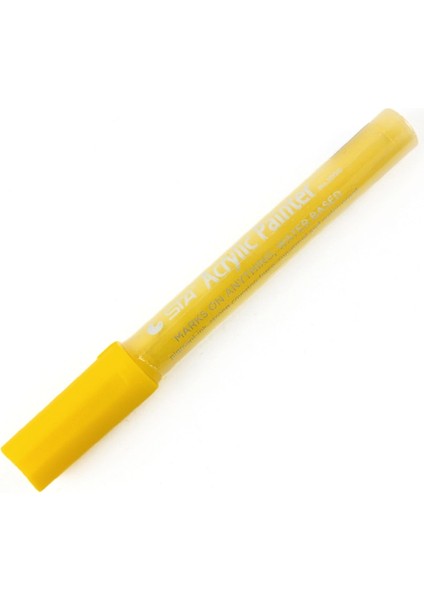 Sarı Stil Renkli Su Geçirmez Kalıcı Boya Kalemi Lastik Metal Lastik Sırtı Kauçuk Kumaş Boya Metal Yüz Kalıcı Toyo Boya Marker Kalem (Yurt Dışından)