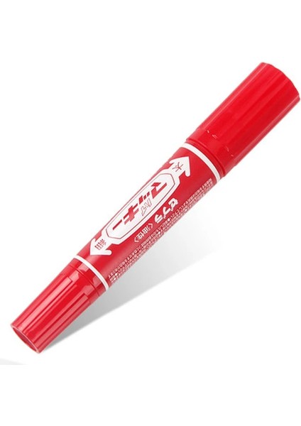 Kırmızı Stil Zebra 3 Adet Çift Başlı Işaretleme Kalemi MO-150-MC Büyük Kapasiteli Yağa Dayanıklı Su Geçirmez Boyama Işaretleme Kalemi Solmaz (Yurt Dışından)