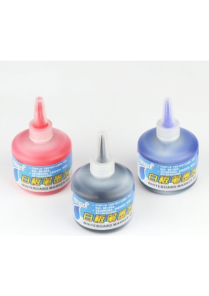 Mavi Stil 1 Şişe 50ML Dolum Mürekkepleri Için Dolum Mürekkepleri Beyaz Tahta Marker Kalem Siyah Kırmızı Mavi 3 Renk Okul Ofis Malzemeleri M5TB (Yurt Dışından)
