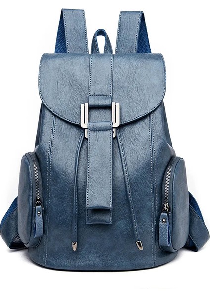 Deri Sırt Çantası Kadın Yeni Varış Moda Kadın Sırt Çantası Dize Çanta Büyük Kapasiteli Okul Çantası Mochila Feminina (Yurt Dışından)