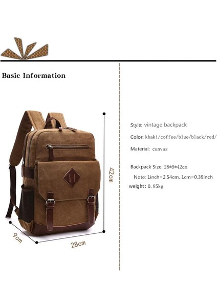 Erkekler Için Büyük Vintage Tuval Sırt Çantası Tuval Kitap Çantası Çoğu 15.6 Inç Dizüstü Bilgisayar Okul Dizüstü Bilgisayar Çantası Yürüyüş Seyahat Sırt Çantası Uyar (Yurt Dışından) fiyatları