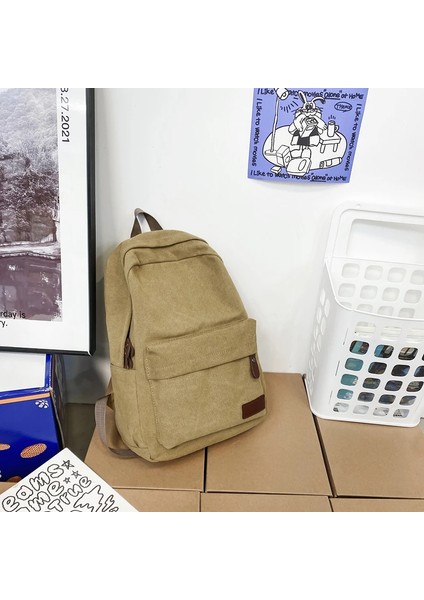 Katı Siyah Kanvas Sırt Çantaları Pamuk Eğlence Veya Seyahat Çantaları Unisex Büyük Kapasiteli Paketler Moda Okul Çantaları (Yurt Dışından) modelleri