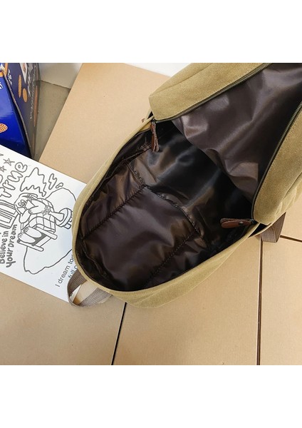 Katı Siyah Kanvas Sırt Çantaları Pamuk Eğlence Veya Seyahat Çantaları Unisex Büyük Kapasiteli Paketler Moda Okul Çantaları (Yurt Dışından) indirimleri