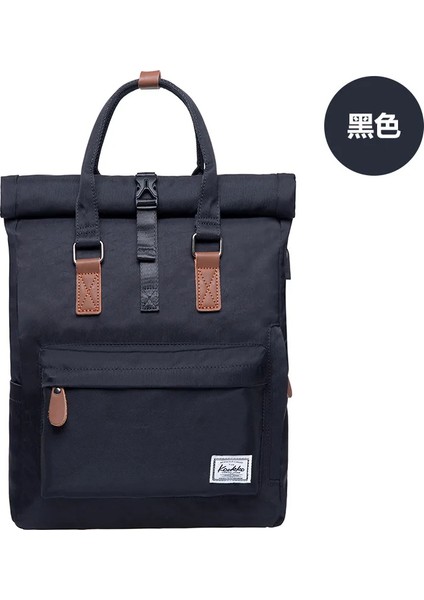 Erkekler Backapck Vintage Tuval Sırt Çantası Satchel Sırt Çantası Okul Çantası Seyahat Kamp Çantası Yüksek Kapasiteli Dizüstü Bilgisayar Notebook Çantaları (Yurt Dışından)