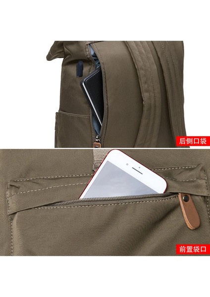 Erkekler Backapck Vintage Tuval Sırt Çantası Satchel Sırt Çantası Okul Çantası Seyahat Kamp Çantası Yüksek Kapasiteli Dizüstü Bilgisayar Notebook Çantaları (Yurt Dışından) indirimleri