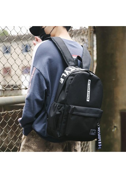 Siyah Okul Çantası Büyük Kapasiteli Öğrenci Sırt Çantası Seyahat Saklama Çantaları Bilgisayar Koruma Eğlence Sırt Çantası Dağcılık Çantaları Yeni (Yurt Dışından) fiyatları