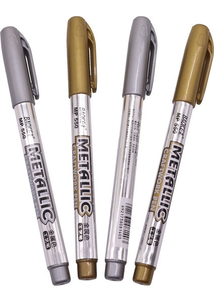 Gümüş Tarzı Aint Pen Metal Renkli Kalem Teknolojisi Altın ve Gümüş Boya Kalemi Okul Öğrencileri Kırtasiye (Yurt Dışından) fiyatları