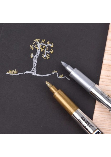 Gümüş Tarzı Aint Pen Metal Renkli Kalem Teknolojisi Altın ve Gümüş Boya Kalemi Okul Öğrencileri Kırtasiye (Yurt Dışından) modelleri