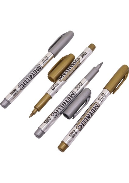 Gümüş Tarzı Aint Pen Metal Renkli Kalem Teknolojisi Altın ve Gümüş Boya Kalemi Okul Öğrencileri Kırtasiye (Yurt Dışından) indirimleri