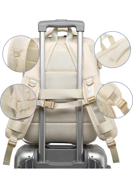 Büyük Kapasiteli Seyahat Sırt Çantası Kadın Erkek Su Geçirmez Naylon 15.6 Inç Dizüstü Iş Gezisi Sırt Çantası Üniversite Öğrencileri Okul Çantası (Yurt Dışından) modelleri