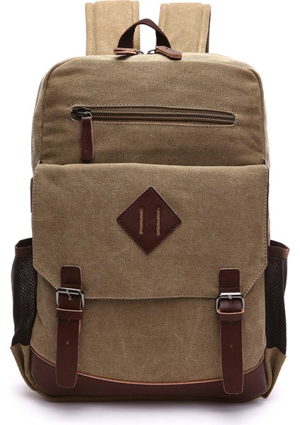 Erkekler Için Büyük Vintage Tuval Sırt Çantası Tuval Kitap Çantası Çoğu 15.6 Inç Dizüstü Bilgisayar Okul Dizüstü Bilgisayar Çantası Yürüyüş Seyahat Sırt Çantası Uyar (Yurt Dışından)