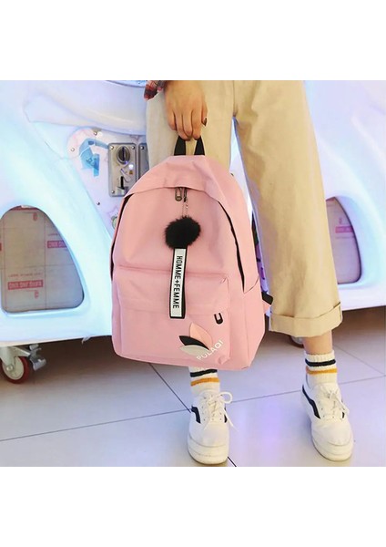 Baskılı Yapraklar Sırt Çantası Büyük Kapasiteli Sırt Çantası Fermuar Taşınabilir Sırt Çantası Kadın Omuz Çantası Öğrenci Okul Çantası (Yurt Dışından) modelleri