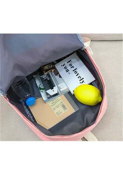 3 Adet Kawaii Sırt Çantası Büyük Kapasiteli Erkek ve Kadın Seyahat Çantası Genç Öğrenci Okul Çantası Günlük Moda Commuting Sırt Çantası (Yurt Dışından) indirimleri