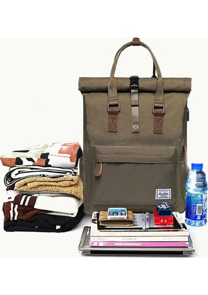 USB Şarj Sırt Çantası Erkekler Su Geçirmez Bagpack Büyük Laptop Sırt Çantaları Gençler Için Erkek Okul Çantası Erkek Seyahat Yürüyüşü (Yurt Dışından) fiyatları