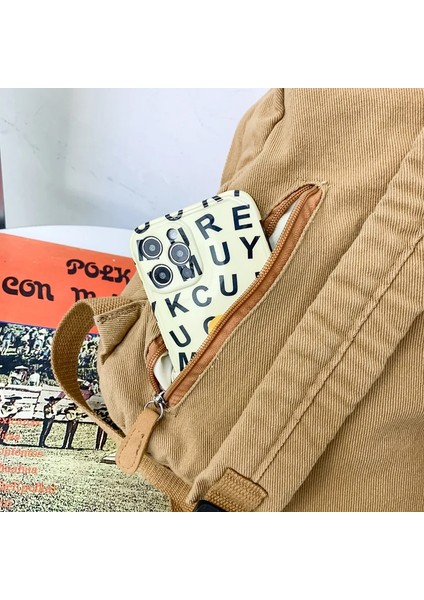 Moda Kadın Tuval Seyahat Denim Kitap Çanta Bayanlar Kawaii Sırt Çantası Kadın Eğlence Okul Çantası Kız Vintage Laptop Üniversite Sırt Çantası (Yurt Dışından)