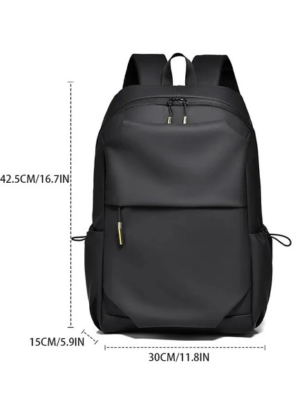 15.6 Inç Büyük Kapasiteli Unisex Omuz Çantası Pvc Su Geçirmez Öğrenci Eğlence Bilgisayar Sırt Çantası Banliyö Seyahat Bac (Yurt Dışından) fiyatları