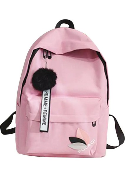 Baskılı Yapraklar Sırt Çantası Büyük Kapasiteli Sırt Çantası Fermuar Taşınabilir Sırt Çantası Kadın Omuz Çantası Öğrenci Okul Çantası (Yurt Dışından)