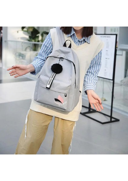 Baskılı Yapraklar Sırt Çantası Büyük Kapasiteli Sırt Çantası Fermuar Taşınabilir Sırt Çantası Kadın Omuz Çantası Öğrenci Okul Çantası (Yurt Dışından) fiyatları