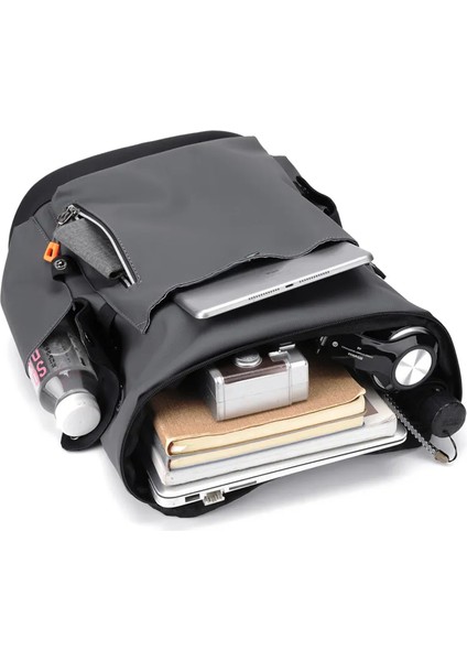 Pu Deri Su Geçirmez Erkek Dizüstü Sırt Çantası Iş Için Büyük Bilgisayar Sırt Çantası Şehirli Adam Sırt Çantası USB Şarjı (Yurt Dışından) modelleri