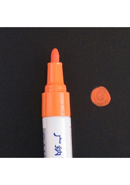 ve Stil 12 Renk Su Geçirmez Araba Lastiği Lastik Sırtı CD Metal Kalıcı Boya Marker Graffti Yağlı Marker Macador Caneta Kırtasiye (Yurt Dışından)