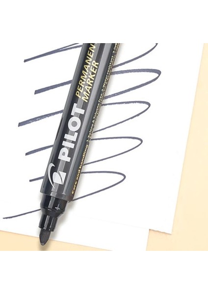 Yuvarlak Kafa Mavi Tarzı 6 Adet Pilot Yağlı Işaretleme Kalemi 400 Siyah Su Geçirmez, Solmaz, Büyük Kapasiteli, Büyük Kafa, Hızlı Kuruyan Işaretleme Kalemi (Yurt Dışından) indirimleri