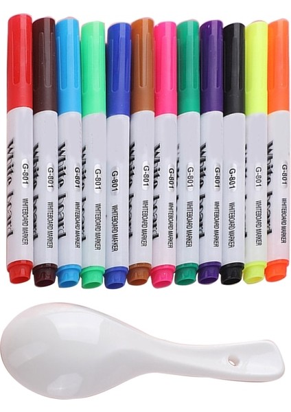 12 Renk Stili Cep Fosforlu Kalemler, Keski Ucu, Çeşitli Renkler, Sayım Silinebilir Grafiti Çocuk Sulu Boya (Yurt Dışından)