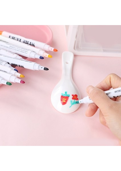 12 Renk Stili Cep Fosforlu Kalemler, Keski Ucu, Çeşitli Renkler, Sayım Silinebilir Grafiti Çocuk Sulu Boya (Yurt Dışından) fırsatları